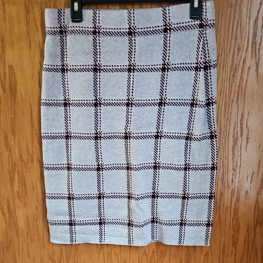 Stylish Gray Plaid Women's Skirt